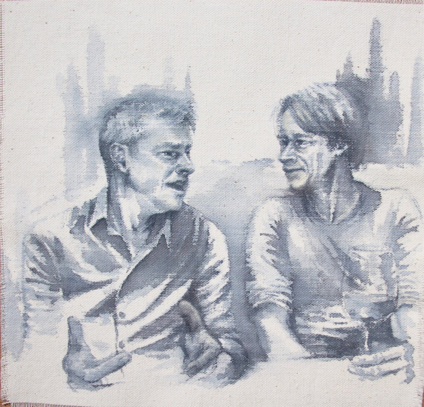 In Conversation I, 38cm x 38cm, 2015.