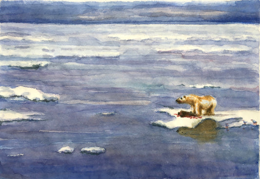 Disappearing Habitat, 29cm x 24cm, 2017.