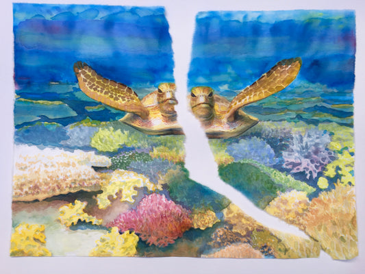 Torn, 45cm x 32cm, 2017.