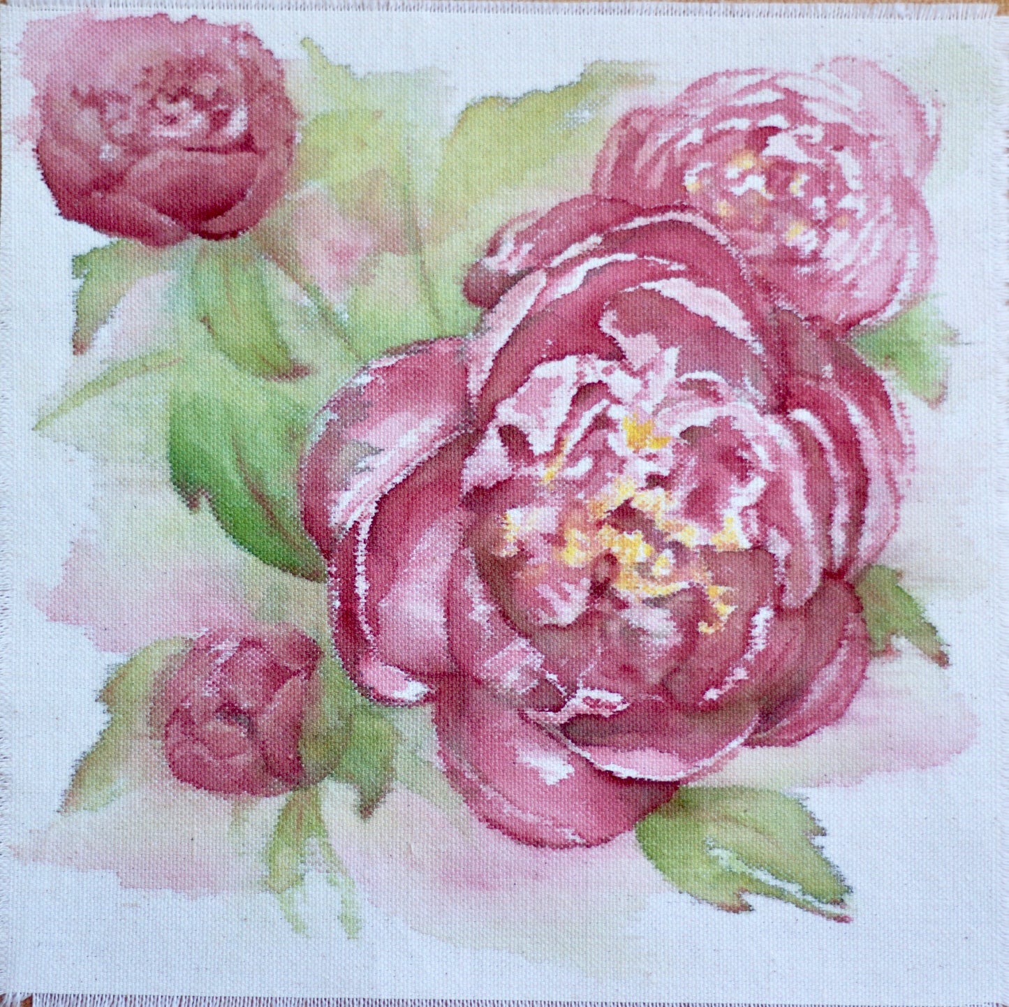 Buckeye Belle Paeony, 32cm x 31cm, 2016.