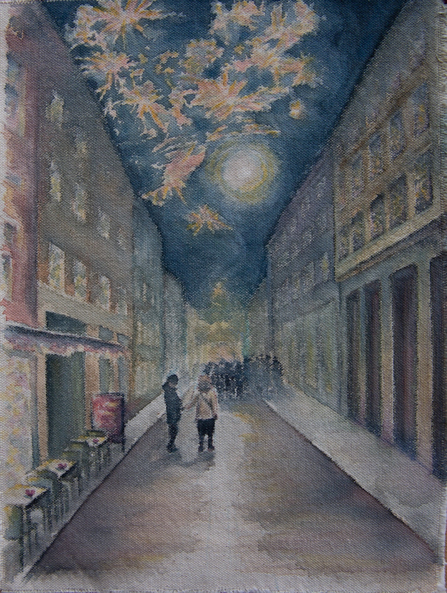 Fireworks in Copenhagen, 42cm x 35cm, 2019.