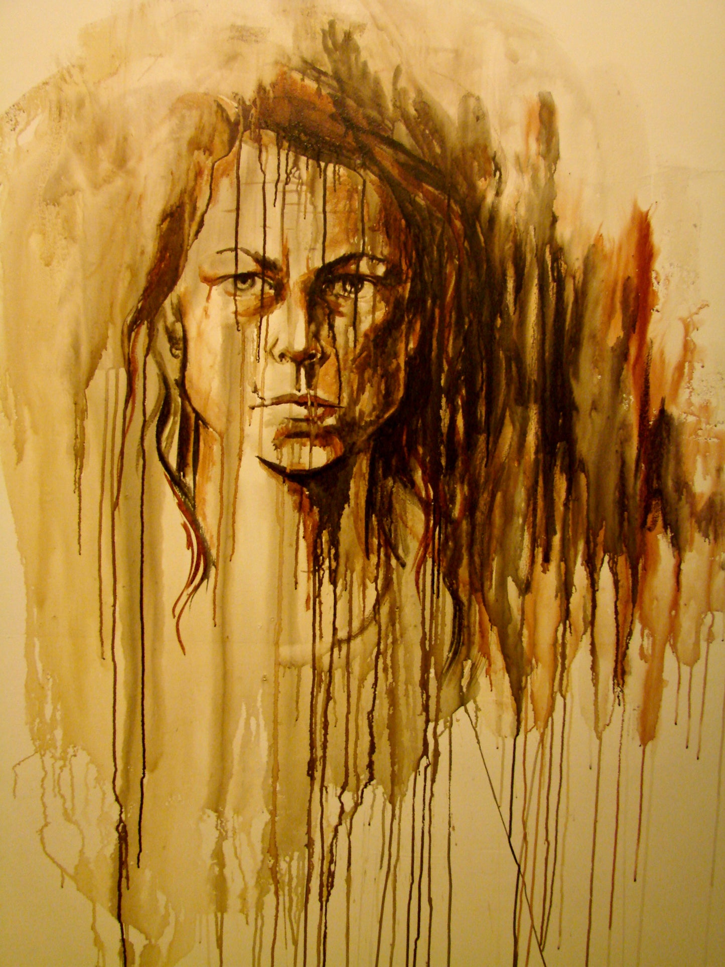 Self in Sepia, 180cm x 120cm, 2012.