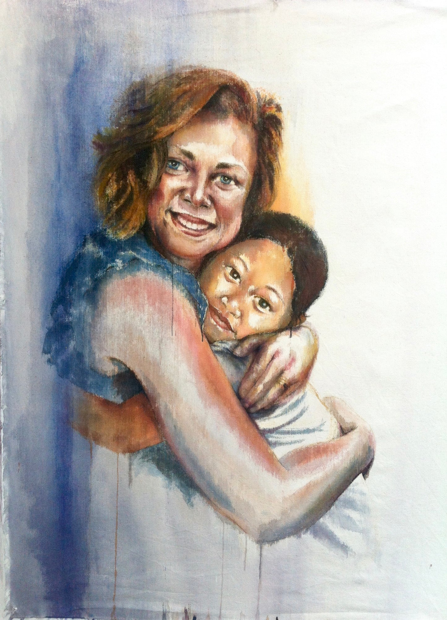 Precious Hug, 115cm x 93cm, 2014.