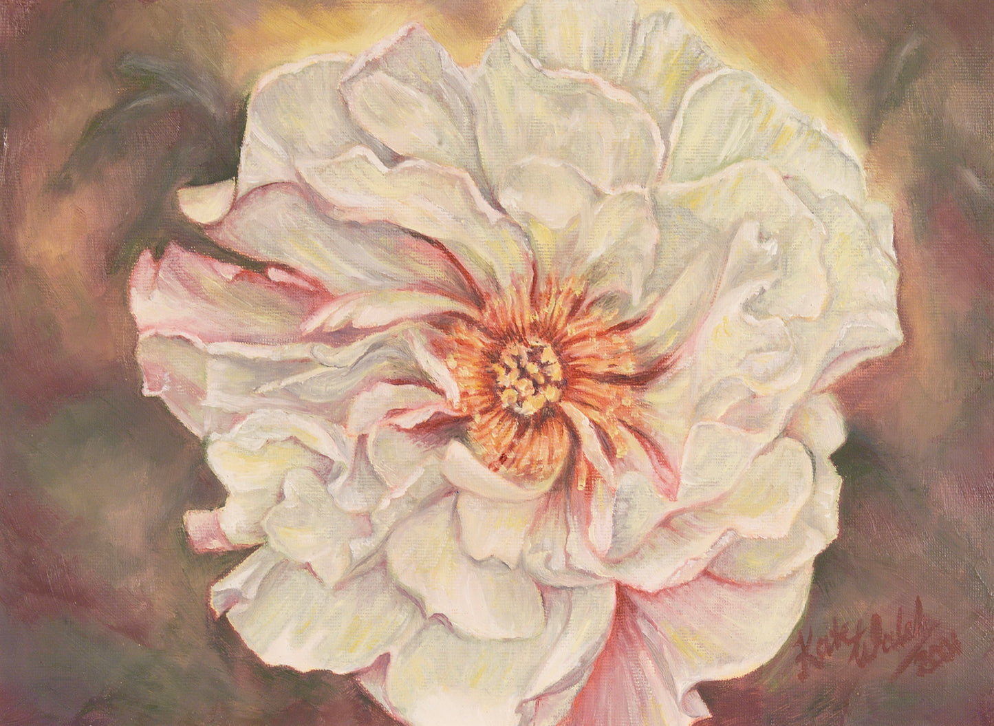 Kelway's Glorious Paeony, 30cm x 40cm, 2001.