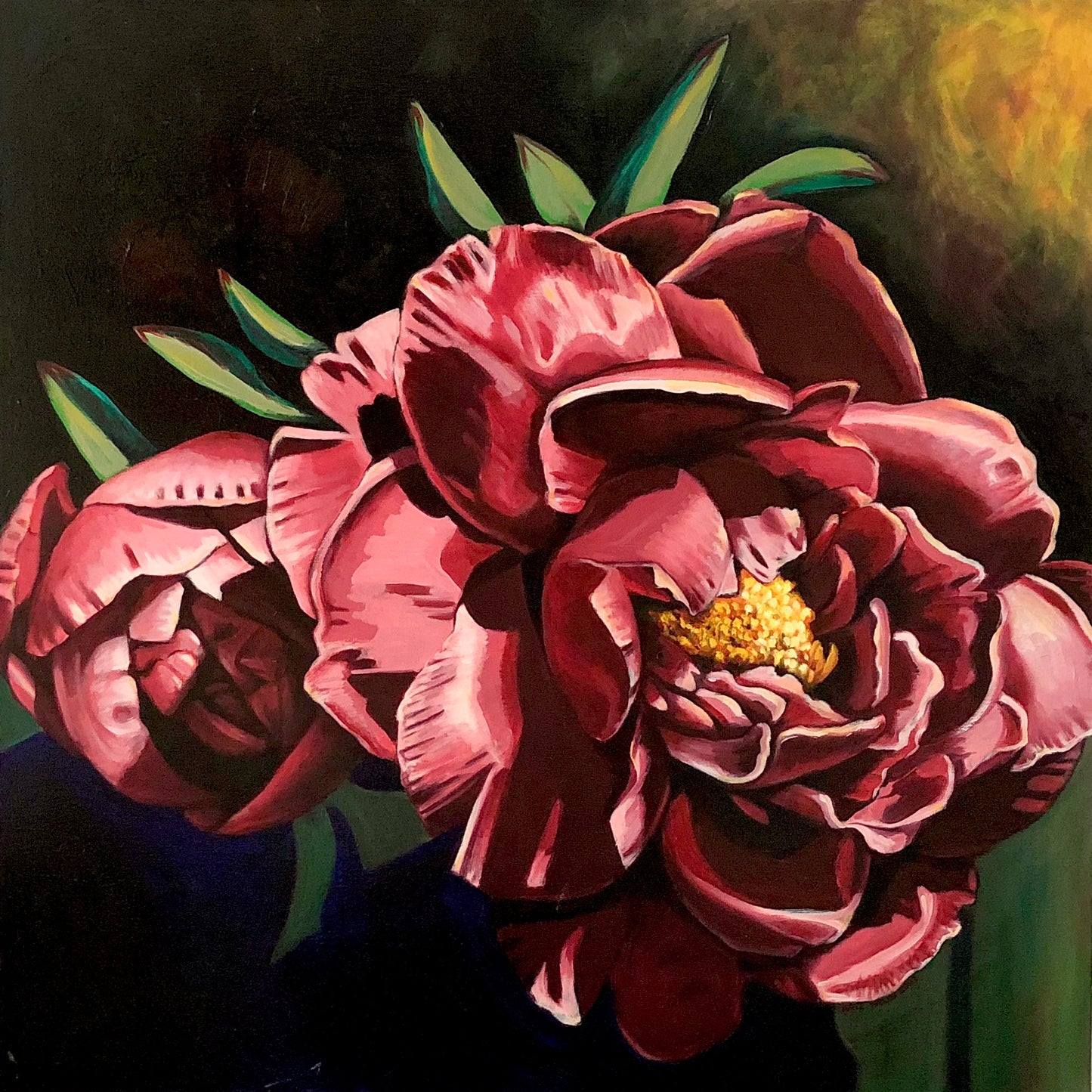 Jadwiga Paeony, 120cm x 120cm, 2003.