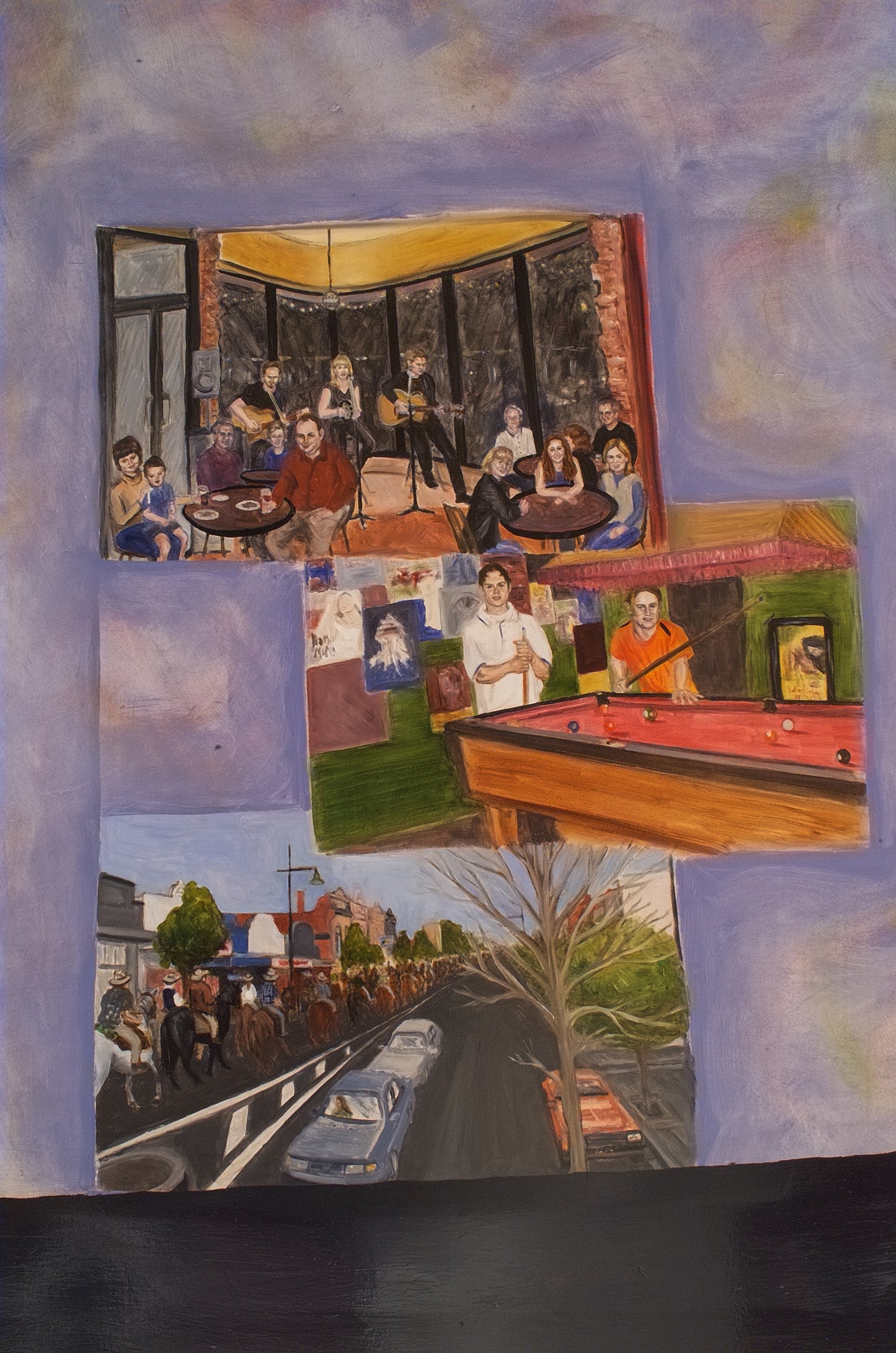 The Meeting Place - Hardiman's in Kensington (Detail), 600cm x 800cm, 2001.