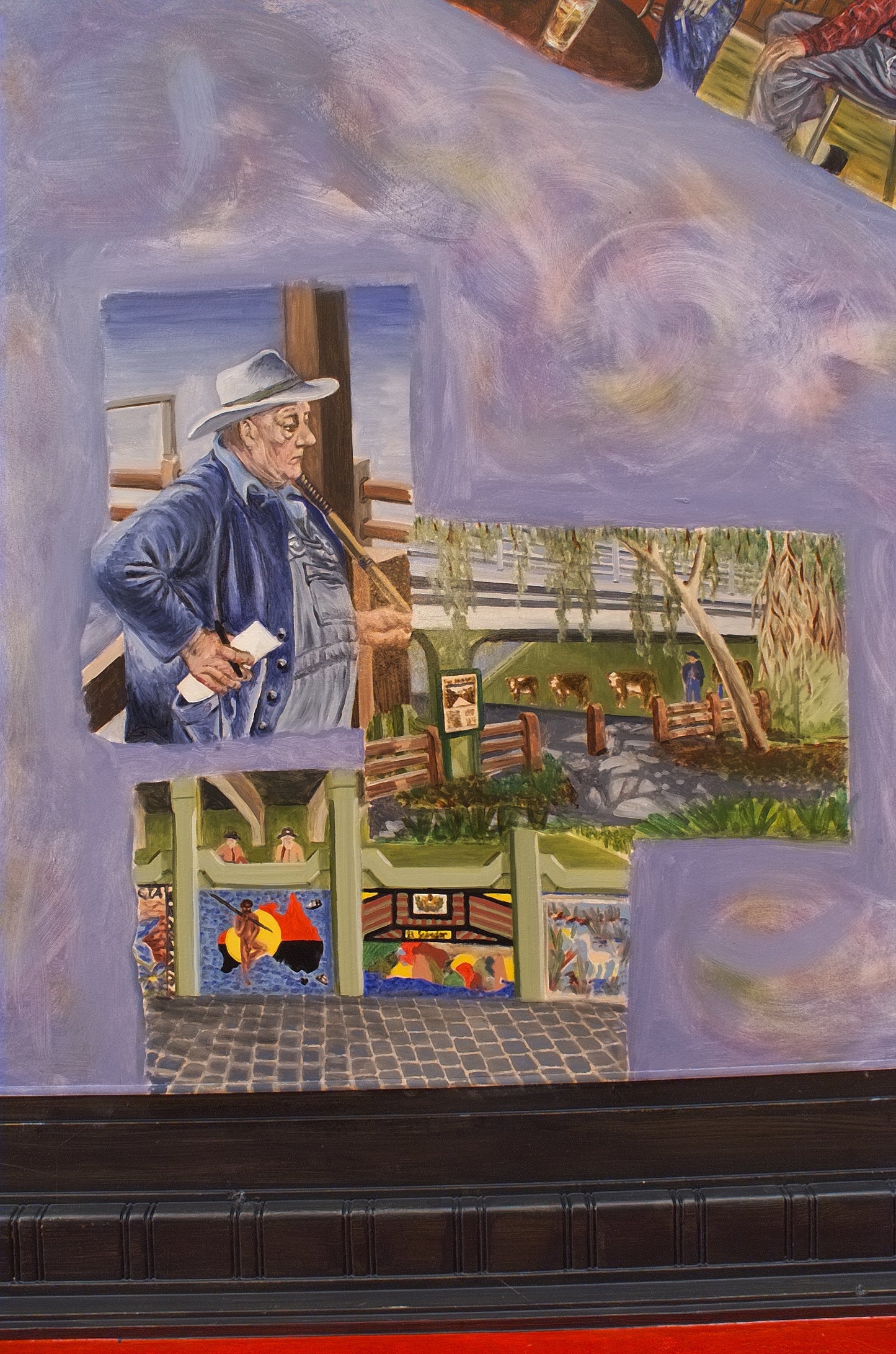 The Meeting Place - Hardiman's in Kensington (Detail), 600cm x 800cm, 2001.