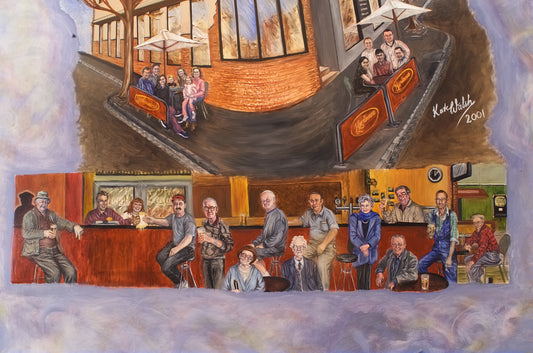 The Meeting Place - Hardiman's in Kensington (Detail), 600cm x 800cm, 2001.