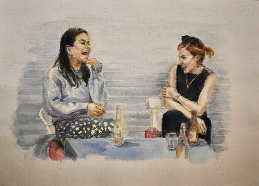 Laughing Together, 29cm x 39cm, 2023.