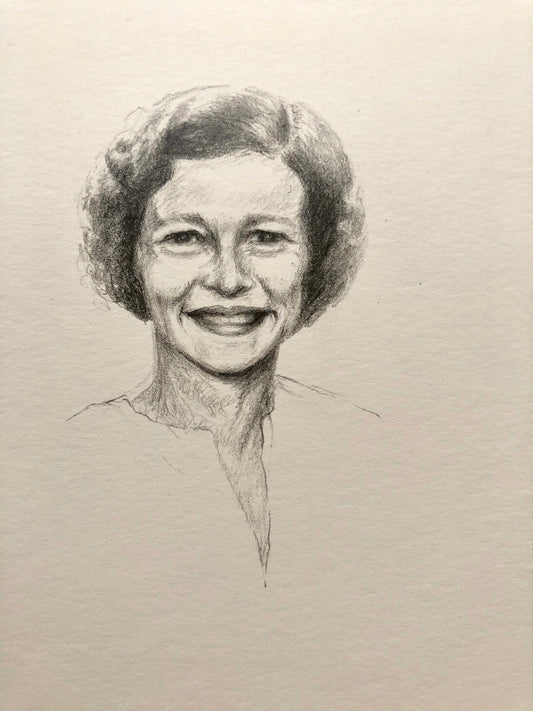 Study of Janet, 30cm x 21cm, 2019.