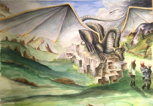 The Stone Keepers, Book 2 - The Lodhir, 60cm x 84cm, 2017.
