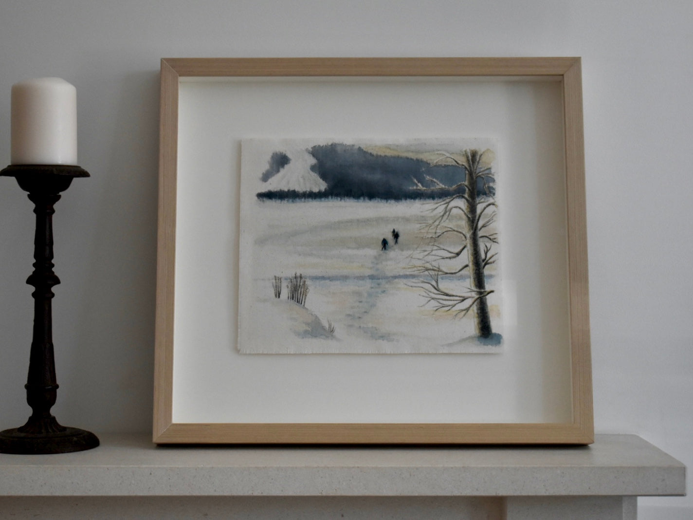 Åresjön - Frozen Lake, 42cm x 45cm, 2018.