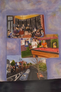 The Meeting Place - Hardiman's in Kensington (Detail), c. 600cm x 800cm, Sold
