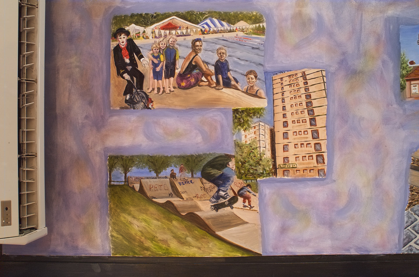 The Meeting Place - Hardiman's in Kensington (Detail), 600cm x 800cm, 2001.