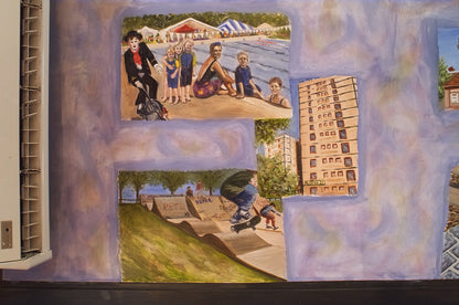 The Meeting Place - Hardiman's in Kensington (Detail), 600cm x 800cm, 2001.